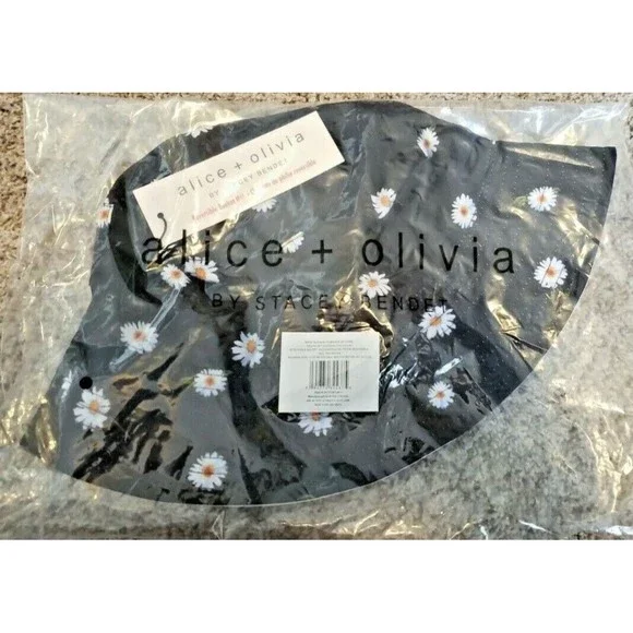 Alice + Olivia by Stacey Bendet Reversible Bucket Hat Daisy Floral New w/ tags! Alice & Olivia By Stacy Bendet NWT Women main image 2